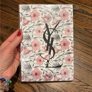 YSL Beaute Floral GWP Notebook - Pink and Black